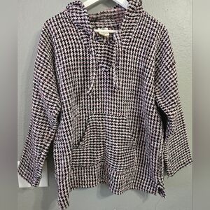 Made In Mexico Pink Boho Hoodie Size Medium